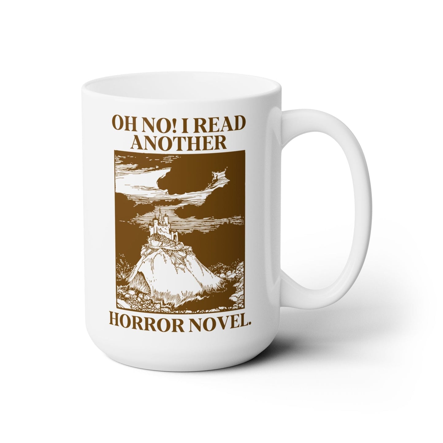 Horror Reader 15 Oz Coffee Mug for Bookworm or Librarian